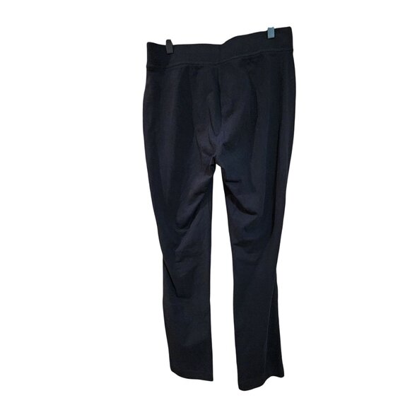 Lands End Womens Black Elastic Waist Stretch Pants M/T - Picture 2 of 3